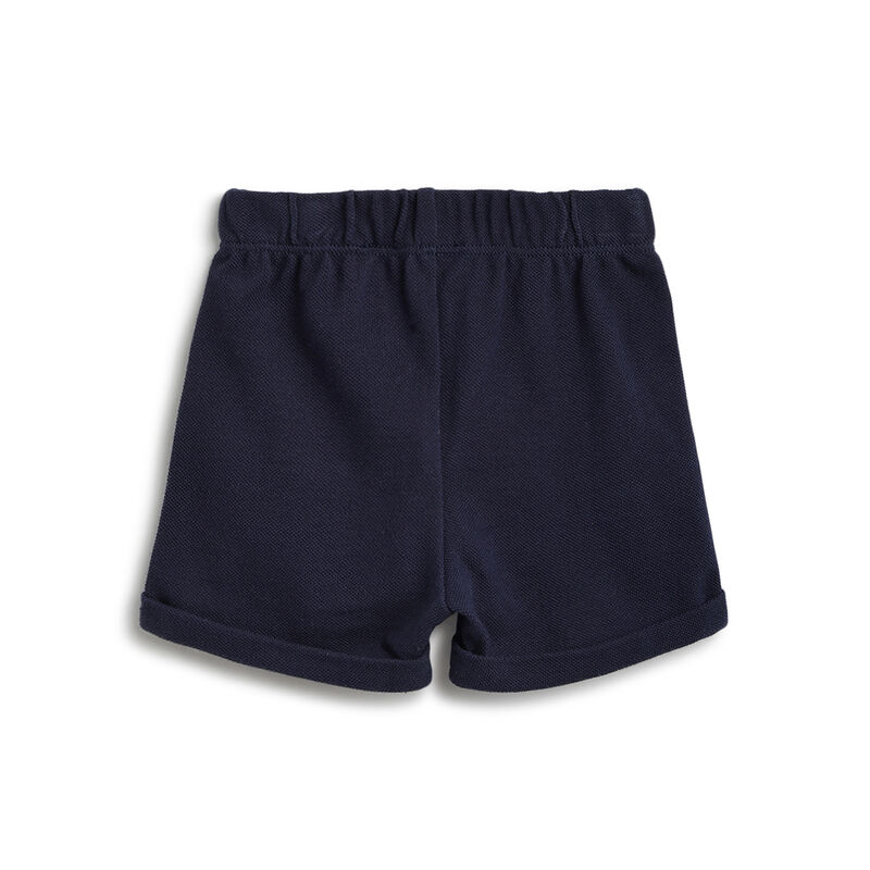 Boys White and Blue Polo with Short Pants image number 3